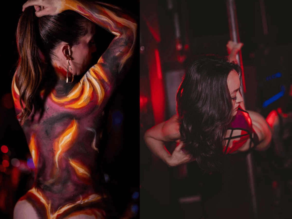 Performance en directo durante Noctámbula Erotic Festival