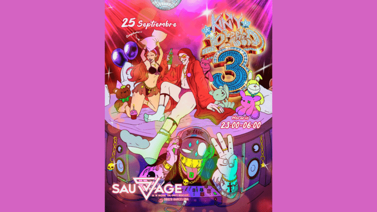 Flyer de Kinky Perreo, fiesta kinky y sex positive en SauVage Barcelona