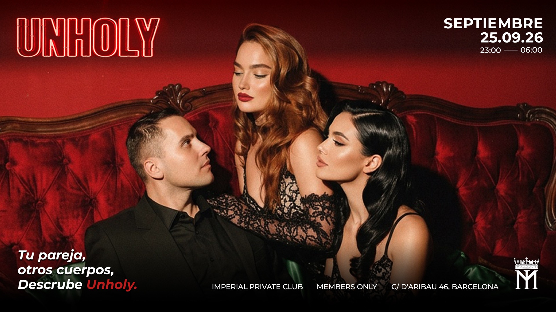 Unholy — Fiesta Kinky Couples en Barcelona
