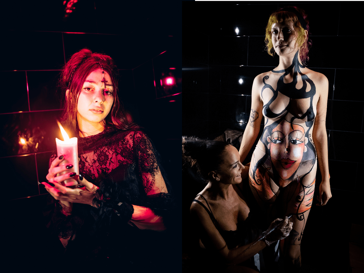 Performance de La Cortesana Golden Versailles en Sauvage Barcelona