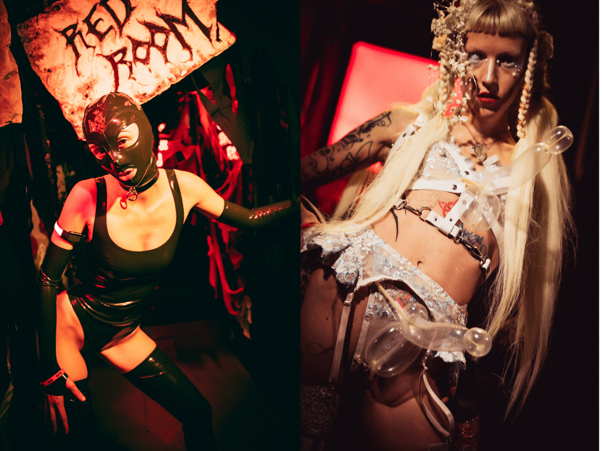 Performance de La Cortesana Golden Versailles en Barcelona